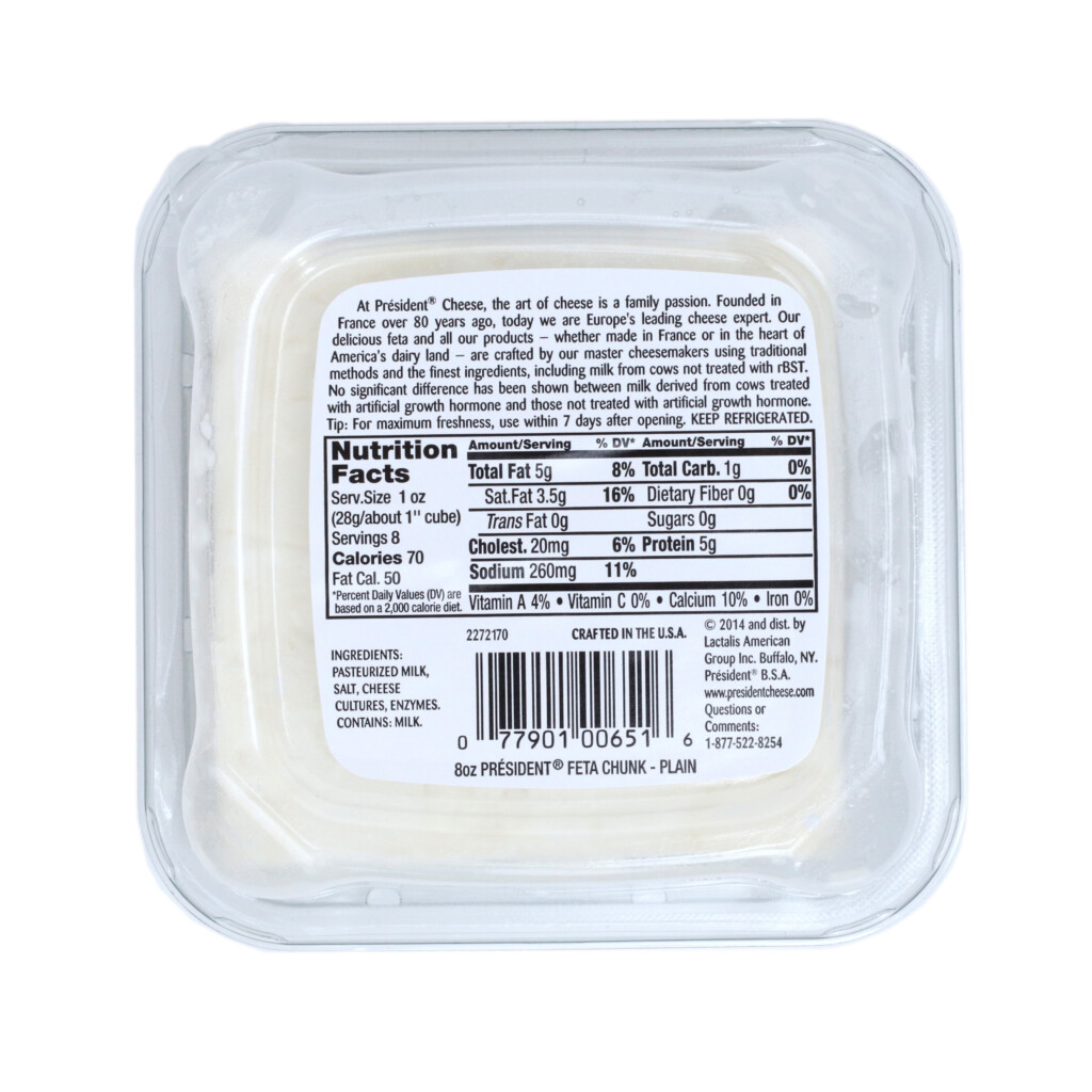 32 Feta Cheese Nutrition Label Labels Database 2020