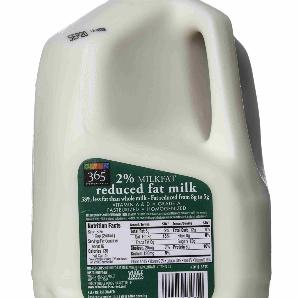 365 Organic Whole Milk Nutrition Facts Besto Blog