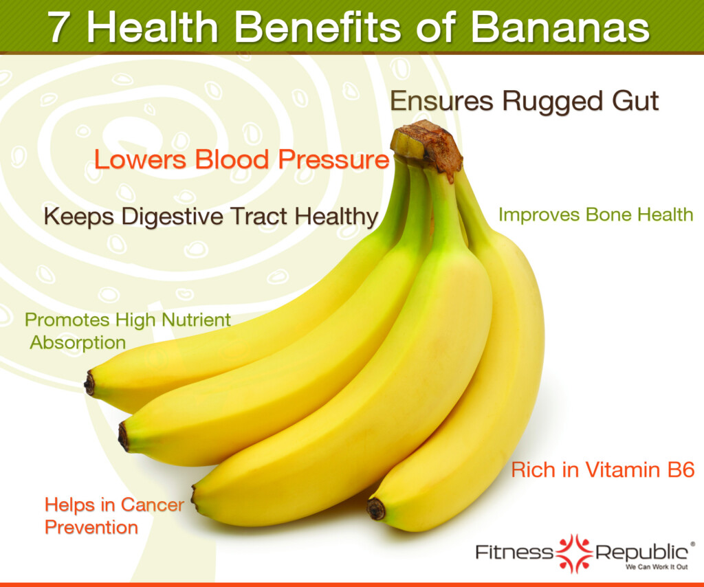 7 Health Benefits Of Bananas INFOGRAPHIC bananas Infographic List