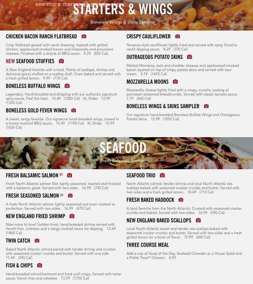 99 Restaurant Nutritional Information Besto Blog