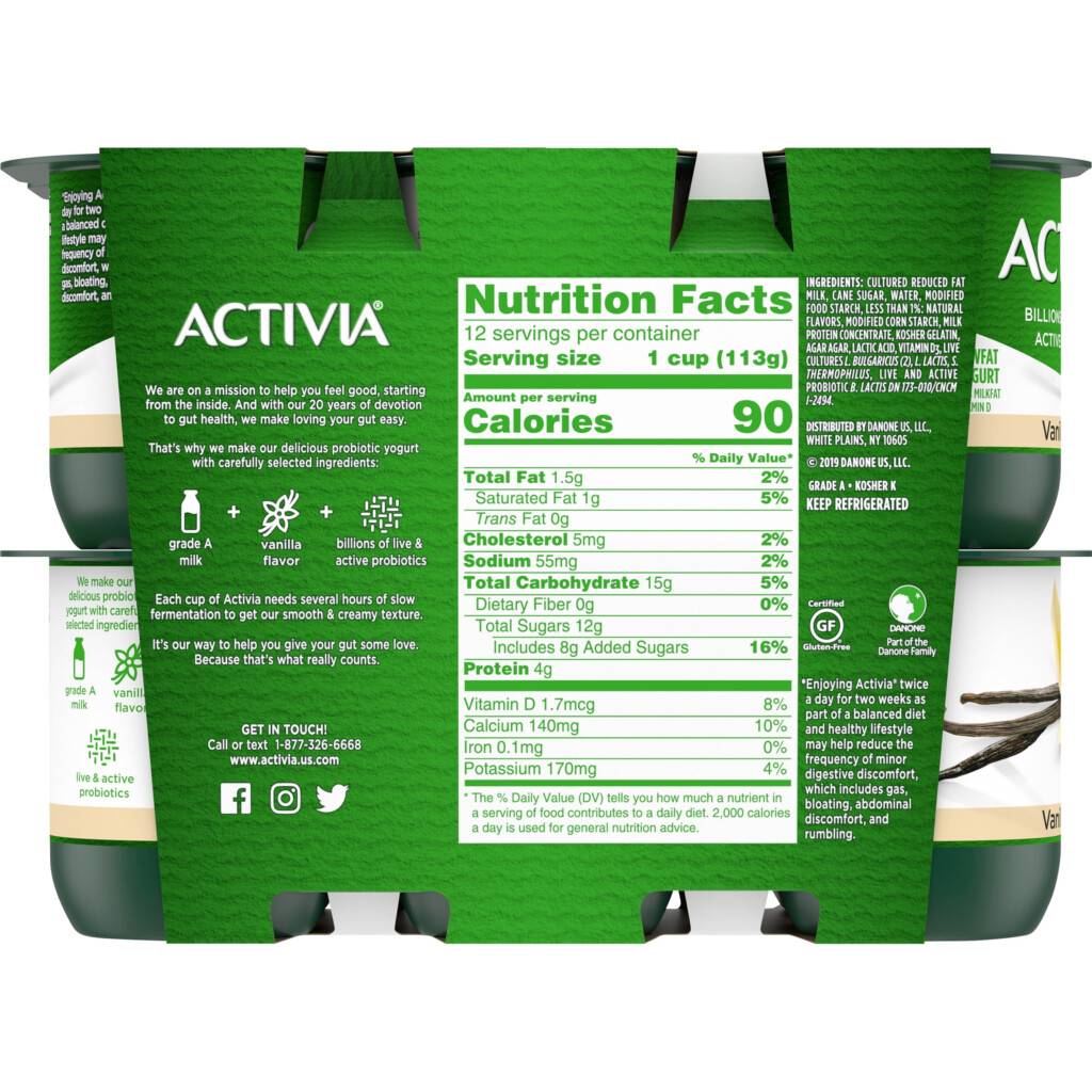 Activia Nutrition Facts Besto Blog