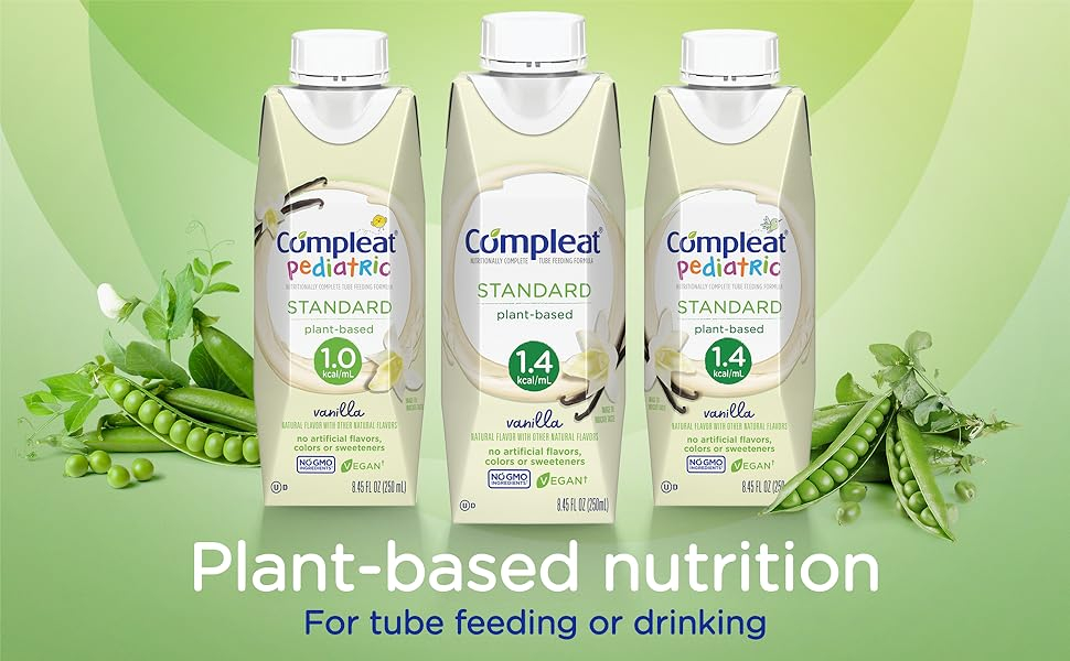 Amazon Compleat Standard 1 4 Plant Based Vanilla Nutrition Shake 