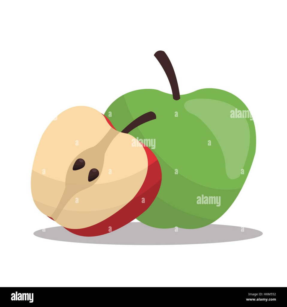 Apples Nutrition Healthy Image Stock Vector Image Art Alamy