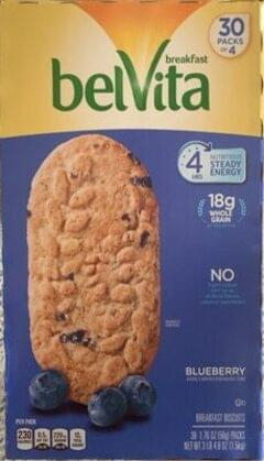 Belvita Mondelez Blueberry Breakfast Biscuits 1 Nutrition 