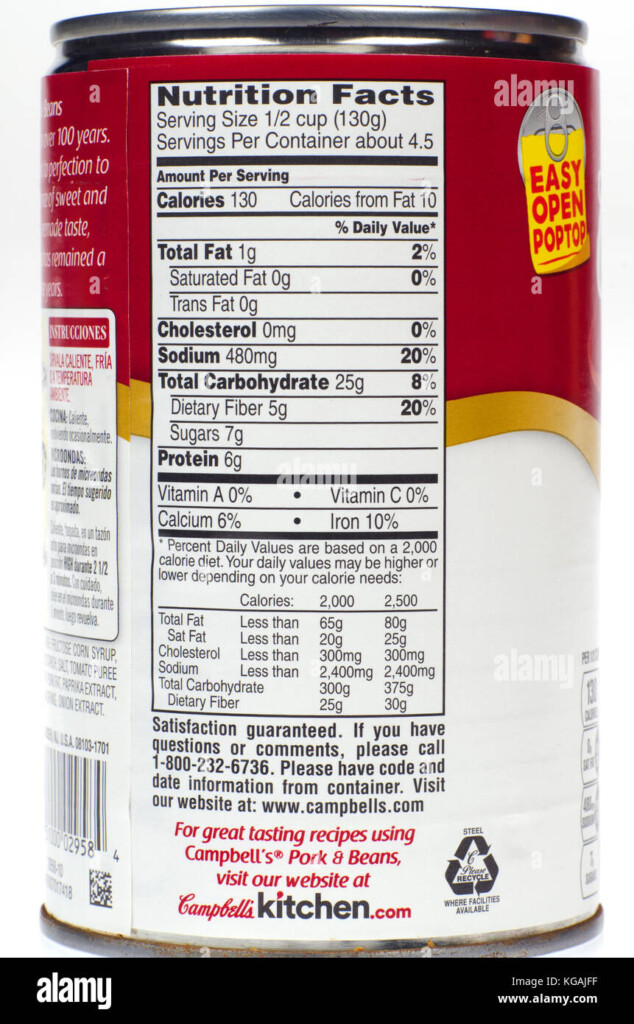 Campbell 39 s Chicken Noodle Soup Nutrition Label