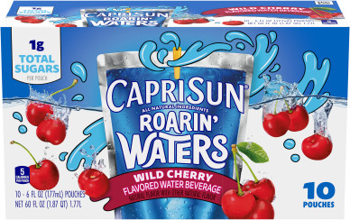 Capri Sun Roarin 39 Waters Wild Cherry Naturally Flavored Water Beverage 