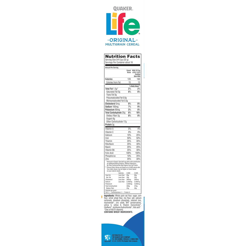 Cinnamon Life Cereal Nutrition Label Trovoadasonhos