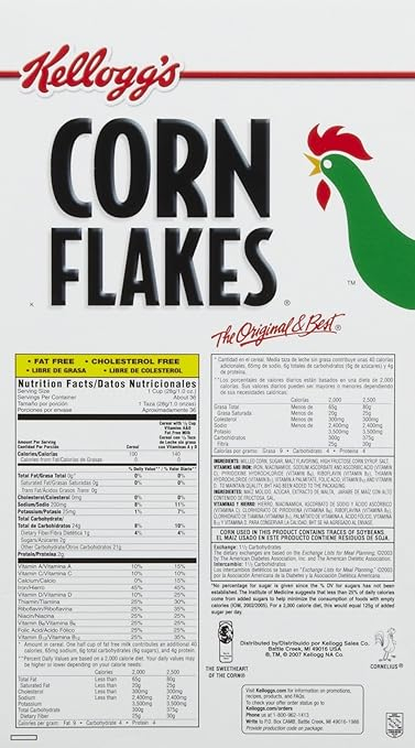 Corn Flakes Nutrition Facts Besto Blog