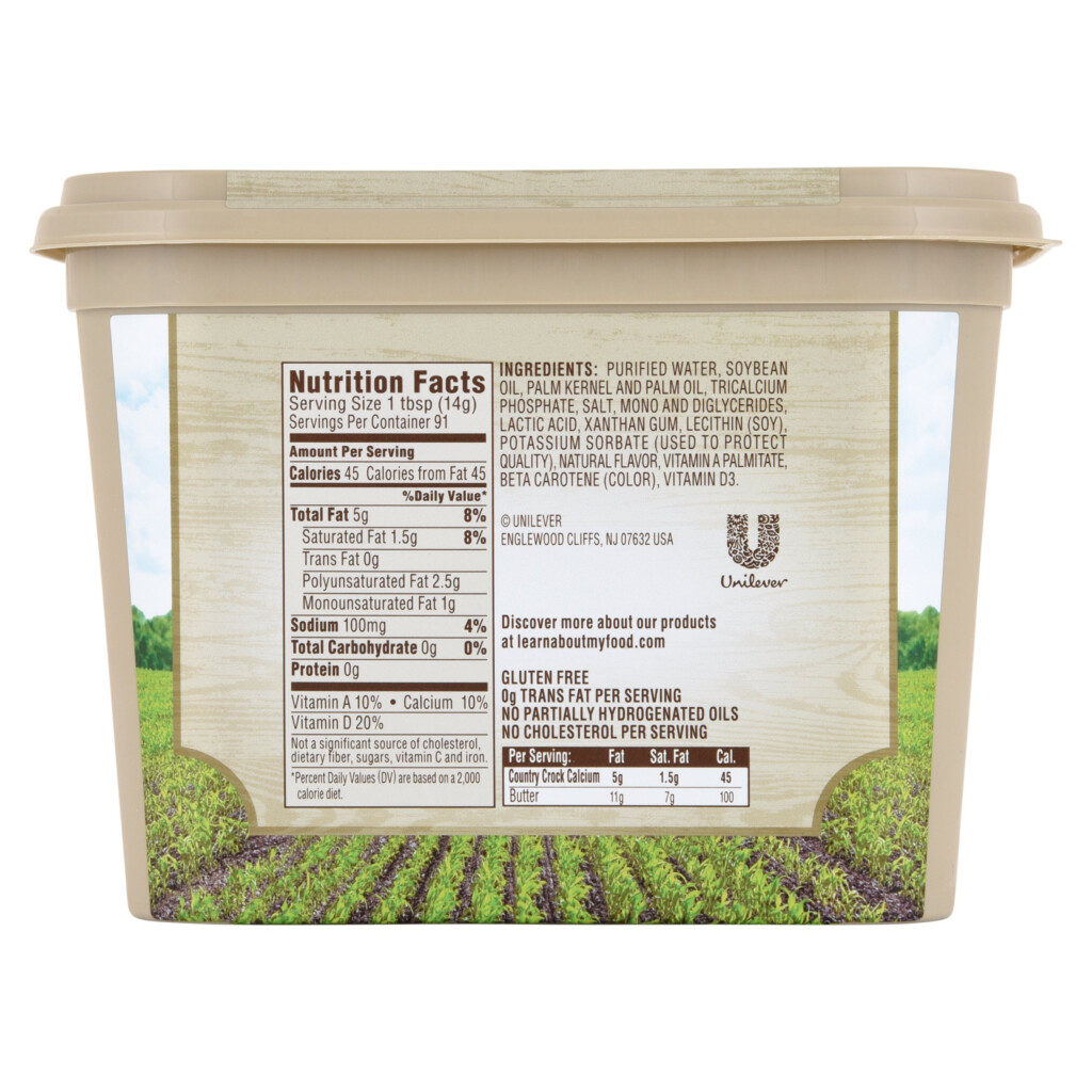 Country Crock Margarine Nutrition Facts Nutrition Ftempo