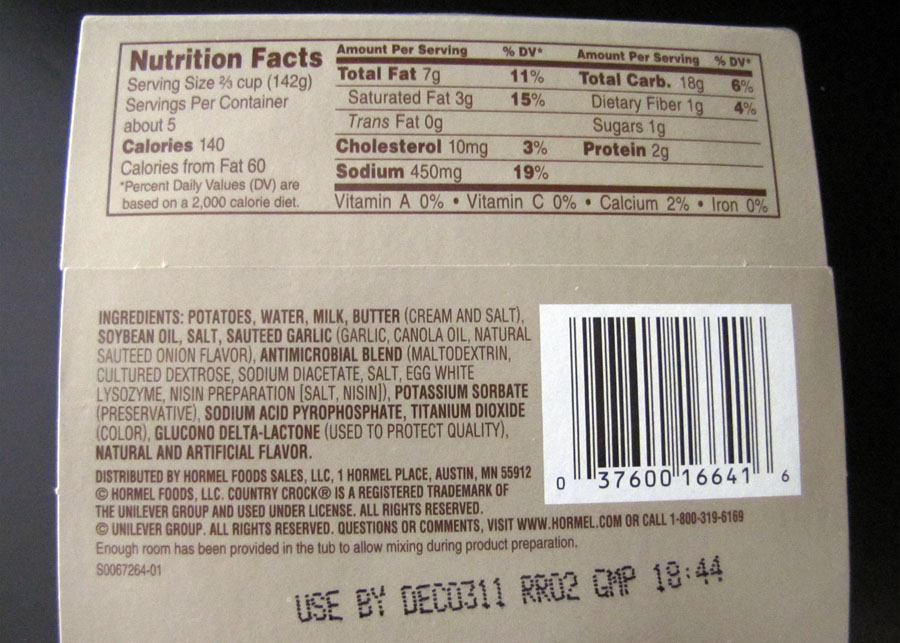 Country Crock Margarine Nutrition Facts Nutrition Ftempo