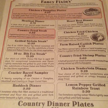 Cracker Barrel Breakfast Menu