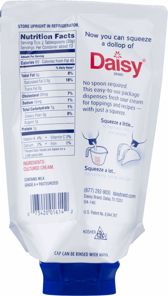 Daisy Sour Cream Nutritional Information Besto Blog