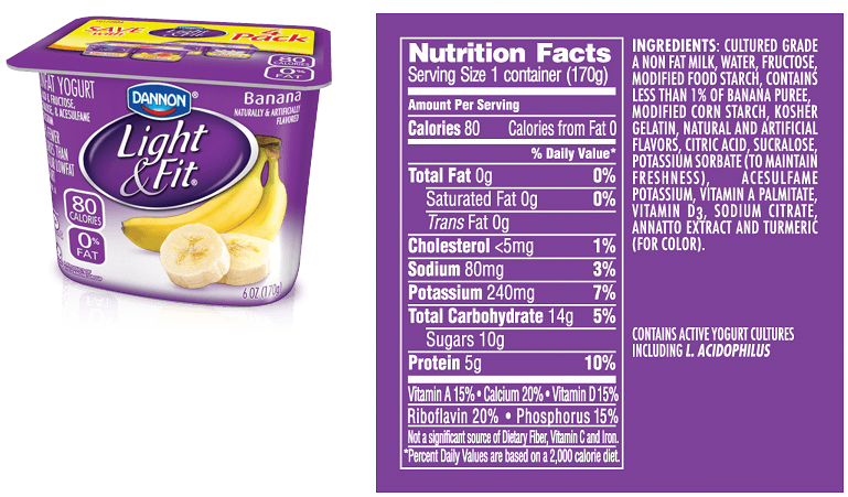 Dannon Light And Fit Greek Yogurt Nutrition Facts Besto Blog