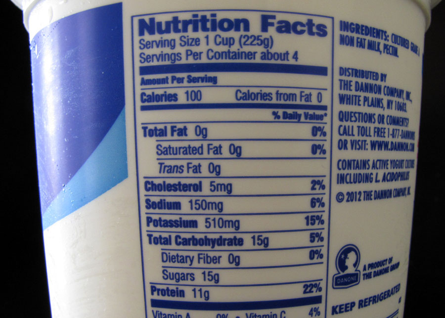 Dannon Yogurt Nutritional Information Besto Blog