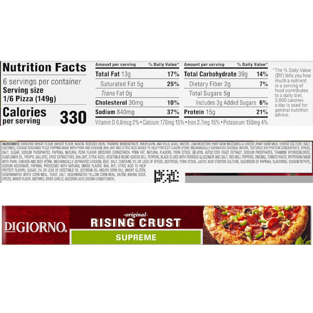 Digiorno Pepperoni Pizza Nutrition Label Besto Blog
