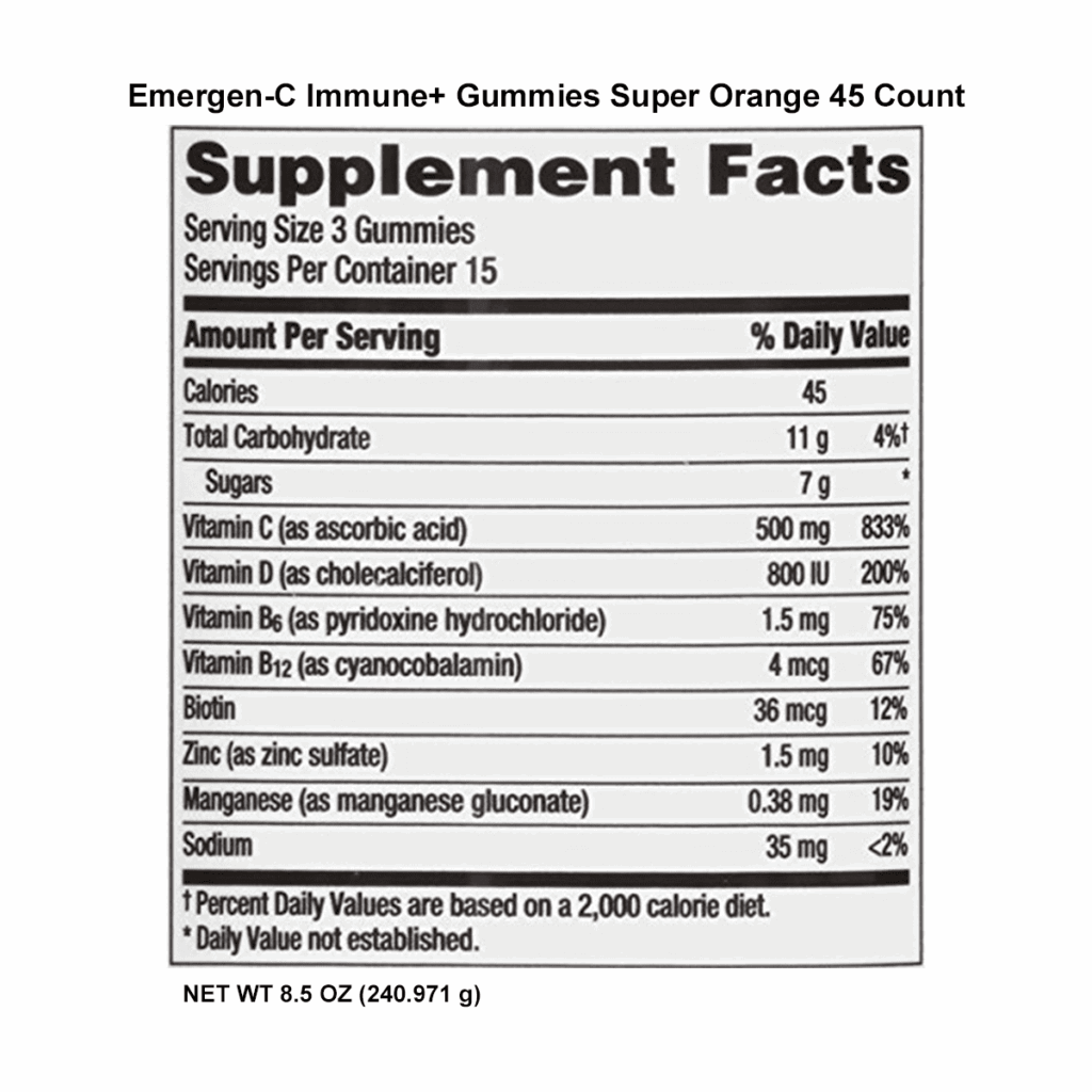 Emergen C Nutrition Facts Besto Blog