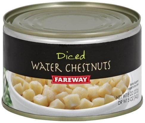 Fareway Diced Water Chestnuts 8 Oz Nutrition Information Innit
