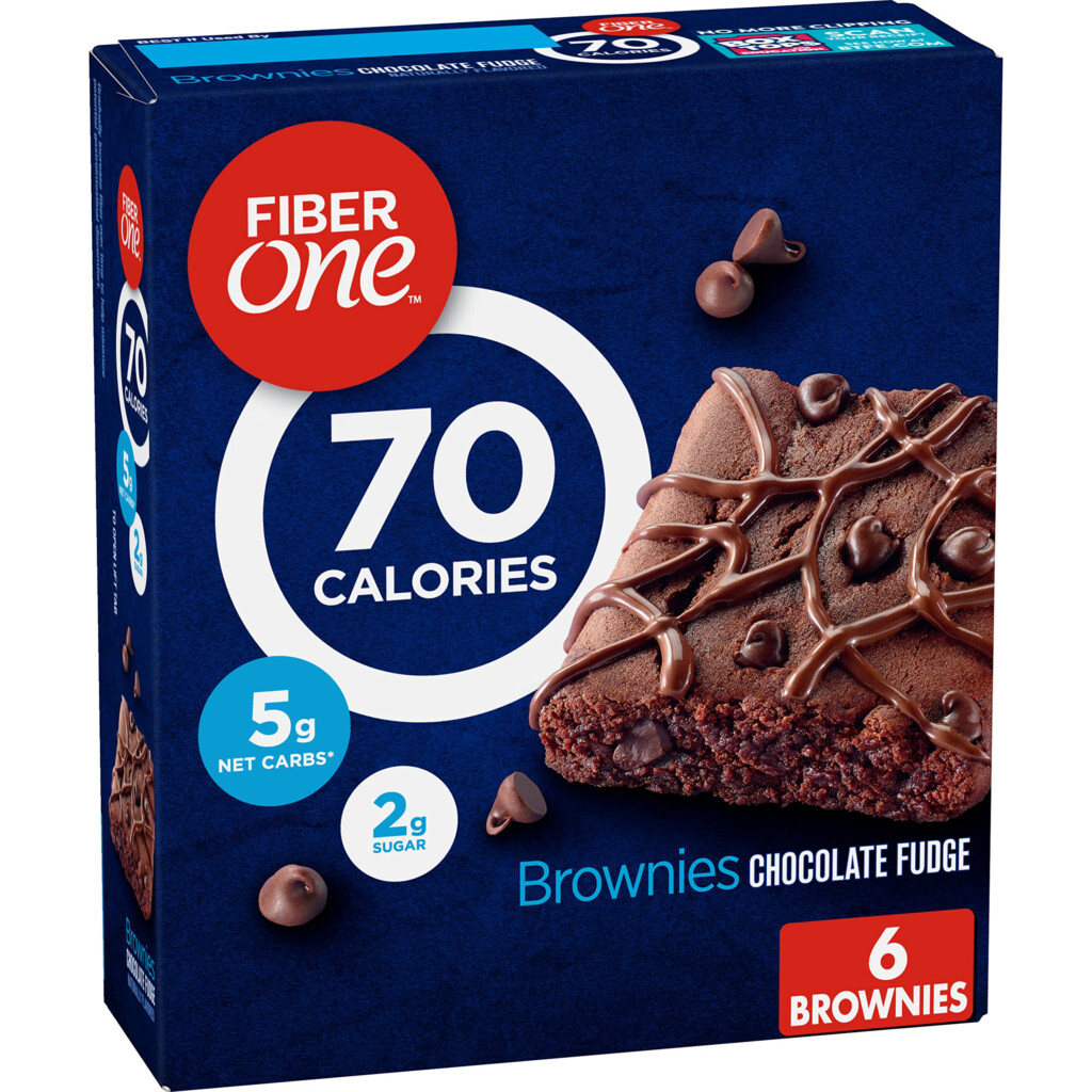 Fiber One 70 Calorie Chocolate Fudge Brownies Snack Bars 6 Ct Pack