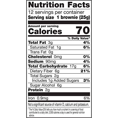 Fiber One Brownies Chocolate Fudge Brownie 70 Calorie Bar 12 Ct 10 