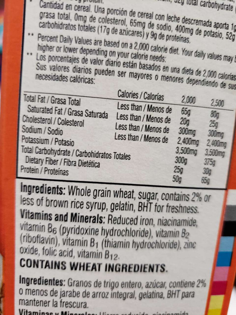 Frosted Mini Wheats Nutrition Information Besto Blog