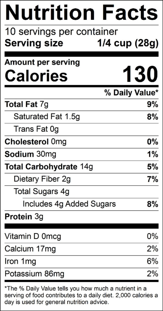 Granola Cereal Nutrition Facts Besto Blog