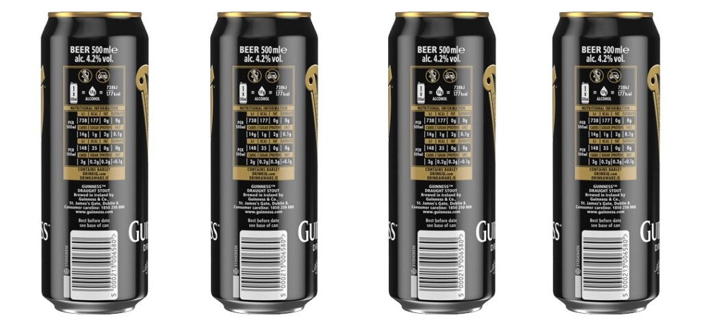 Guinness Starts Nutritional Information Roll out The Canmaker