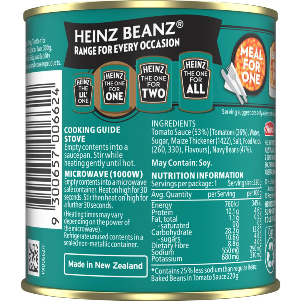 Heinz Beans In Tomato Sauce Nutritional Information Nutrition Ftempo