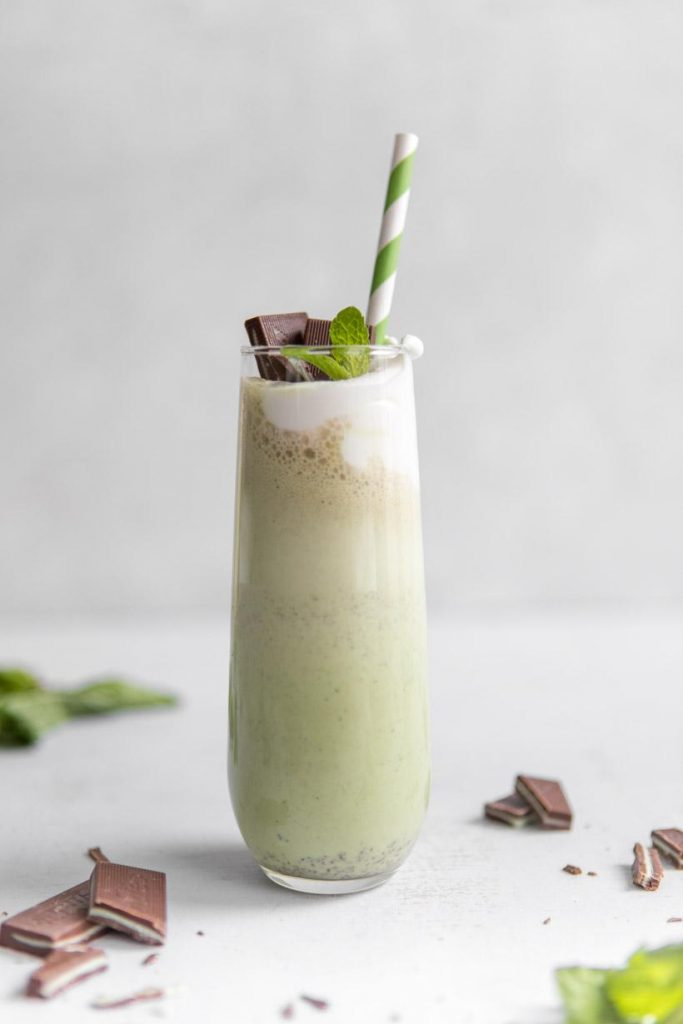 Homemade Shamrock Shake Nourish Nutrition Blog
