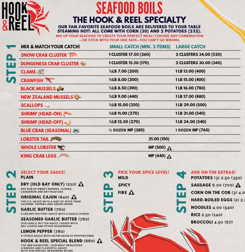 Hook Reel Menu Athens GA