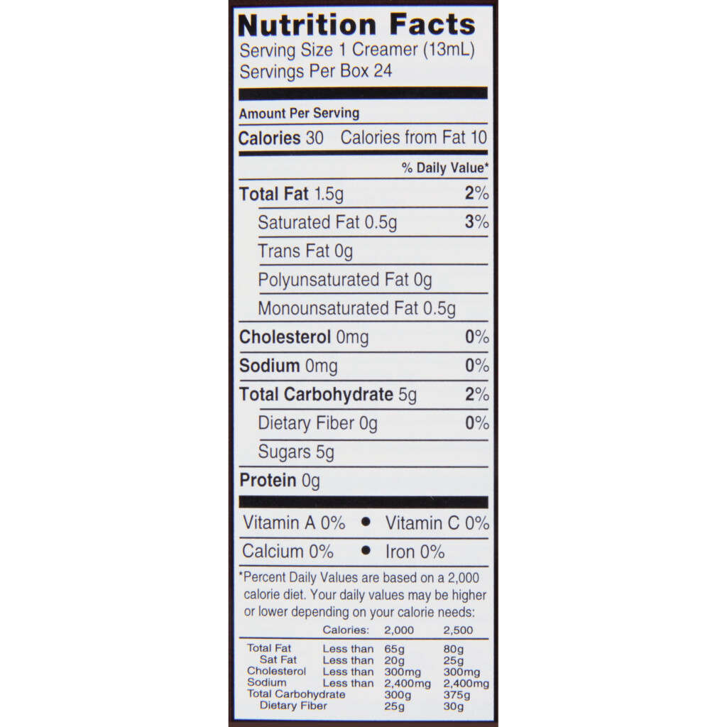 International Delight Coffee Creamer Nutrition Facts Besto Blog