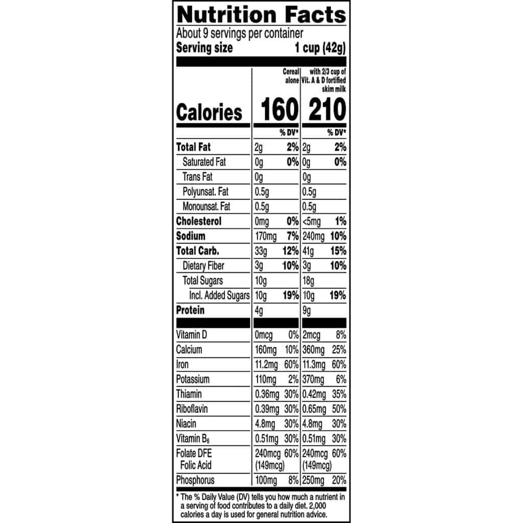Is Cinnamon Life Cereal Healthy Ingredients Nutrition Facts Cereal 