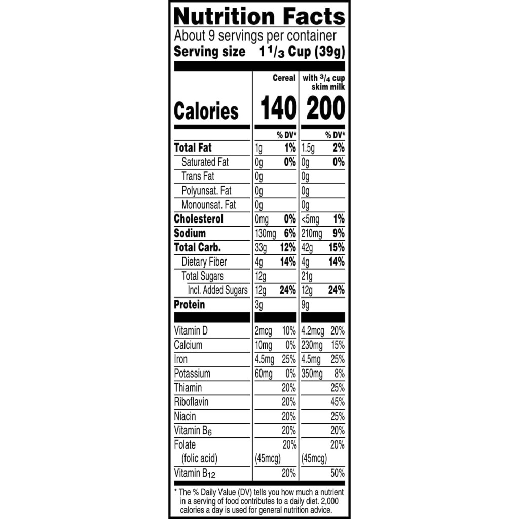 Is Minecraft Cereal Healthy Ingredients Nutrition Facts