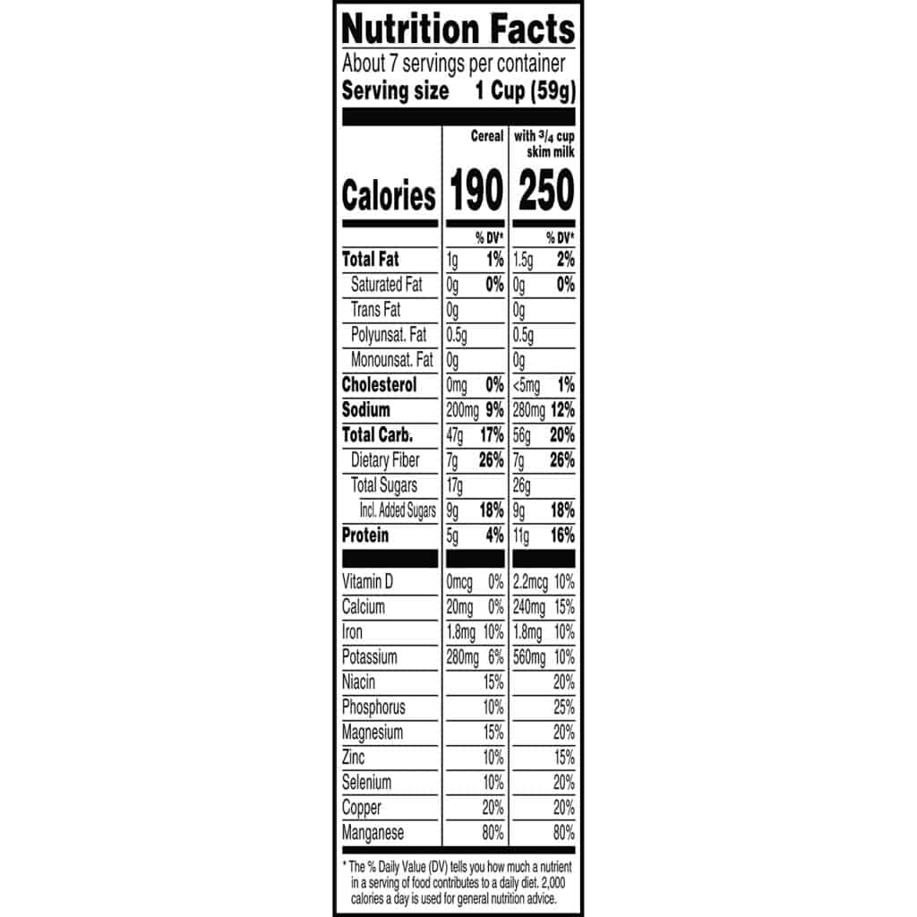 Is Raisin Bran Cereal Healthy Ingredients Nutrition Facts Cereal 