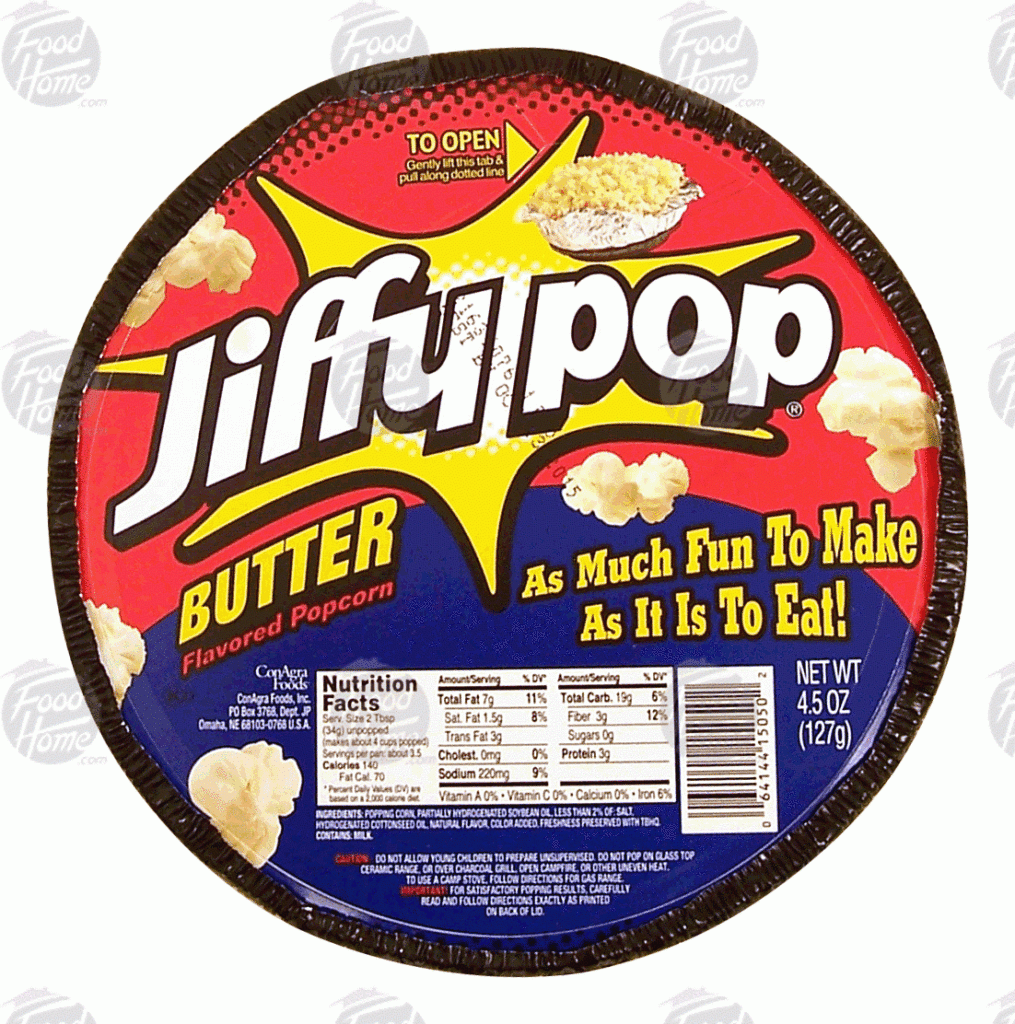 Jiffy Pop Popcorn Nutritional Information Nutrition Ftempo