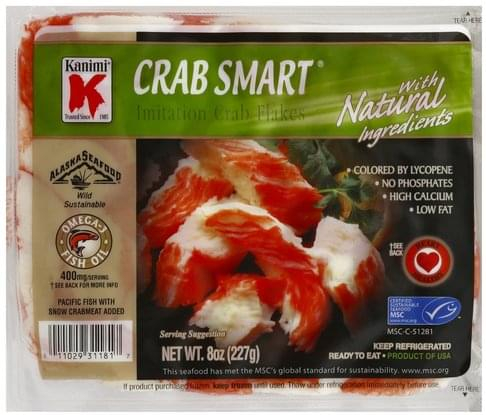 Kanimi Imitation Crab Flakes 8 Oz Nutrition Information Innit