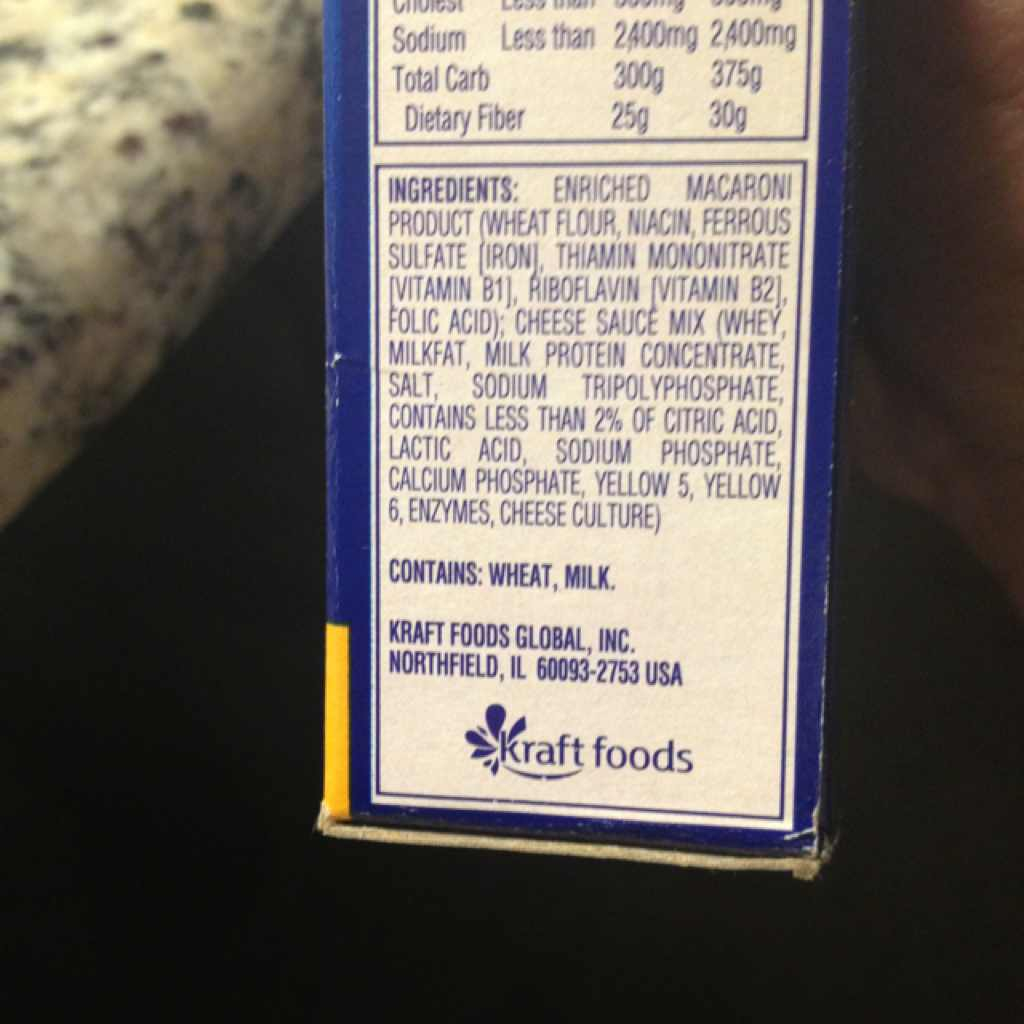 Kraft Mac And Cheese Nutrition Information Besto Blog