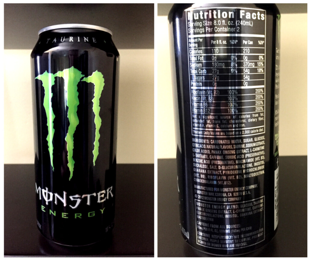 Mega Monster Energy Drink Nutrition Facts Runners High Nutrition
