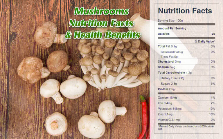 Mushrooms Nutrition Facts Health Benefits CookingEggs