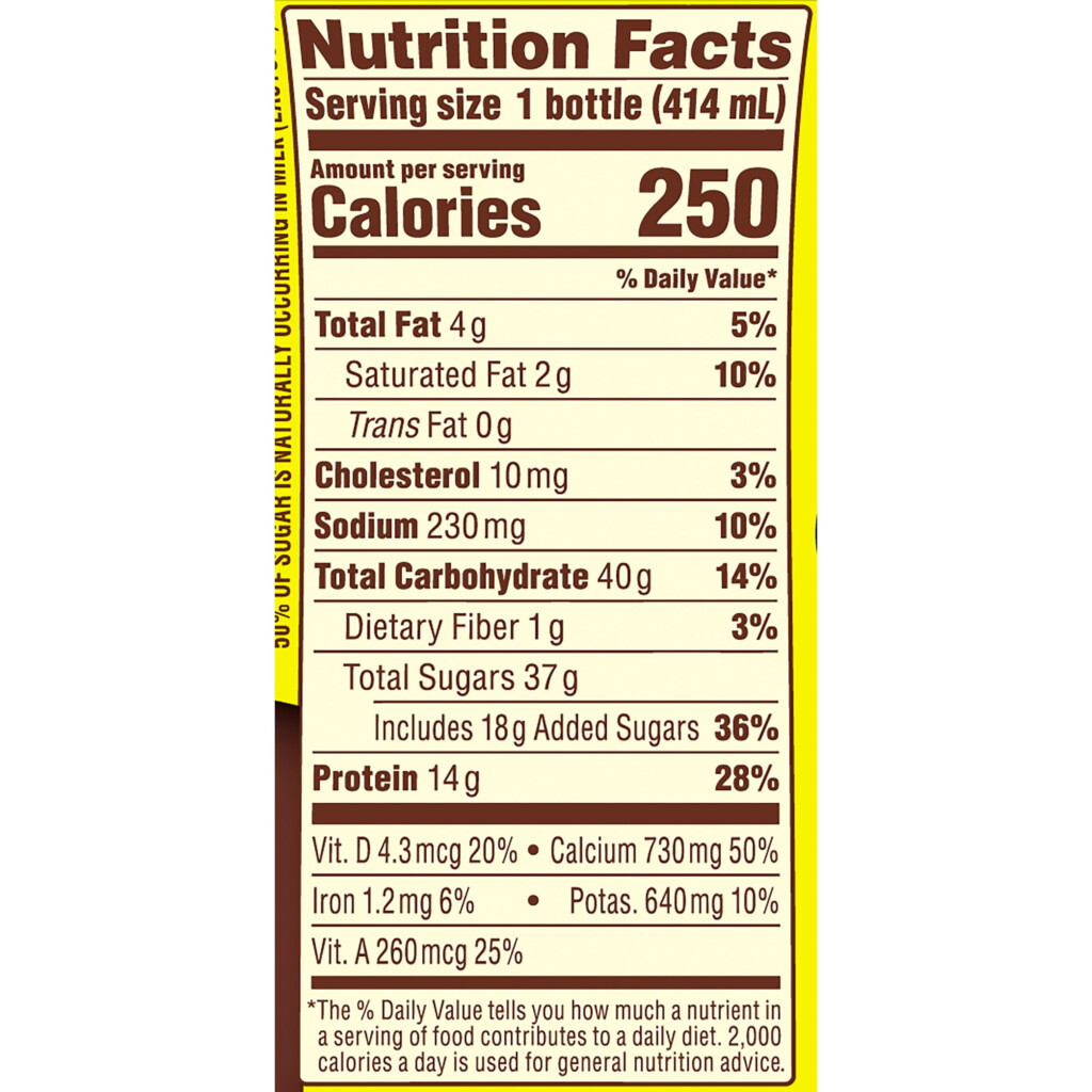 Nestle Nesquik Chocolate Lowfat Milk Nutrition Facts Nutrition Ftempo
