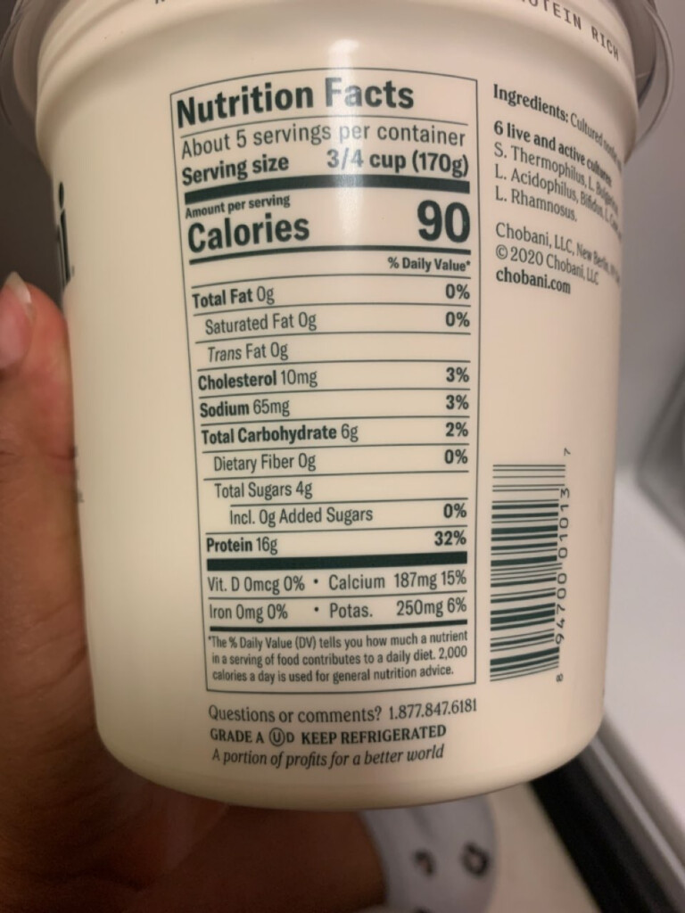 Nonfat Greek Yogurt Nutrition Besto Blog