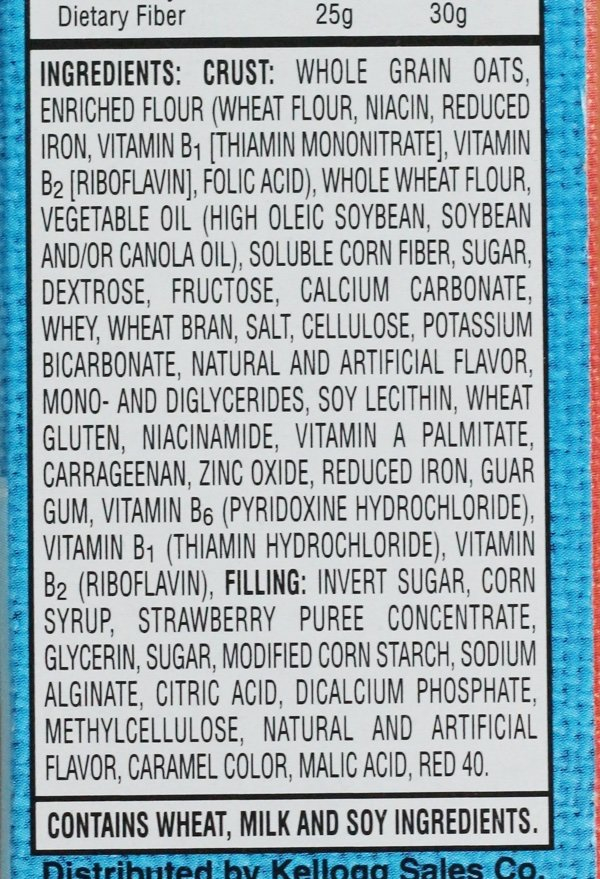 Nutri Grain Bar Strawberry Nutrition Facts Runners High Nutrition
