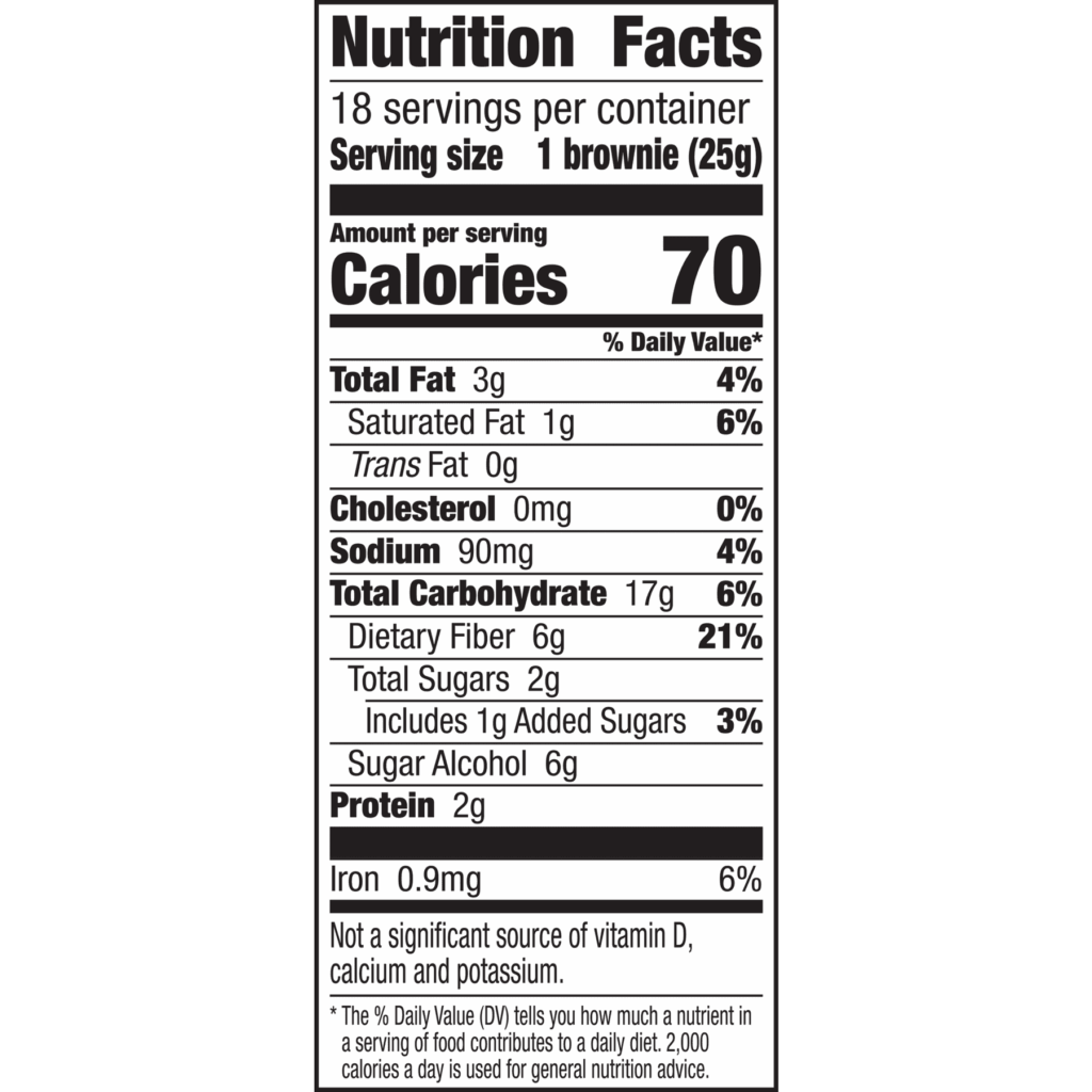 Nutrition Facts Fiber One Brownie Nutrition Pics