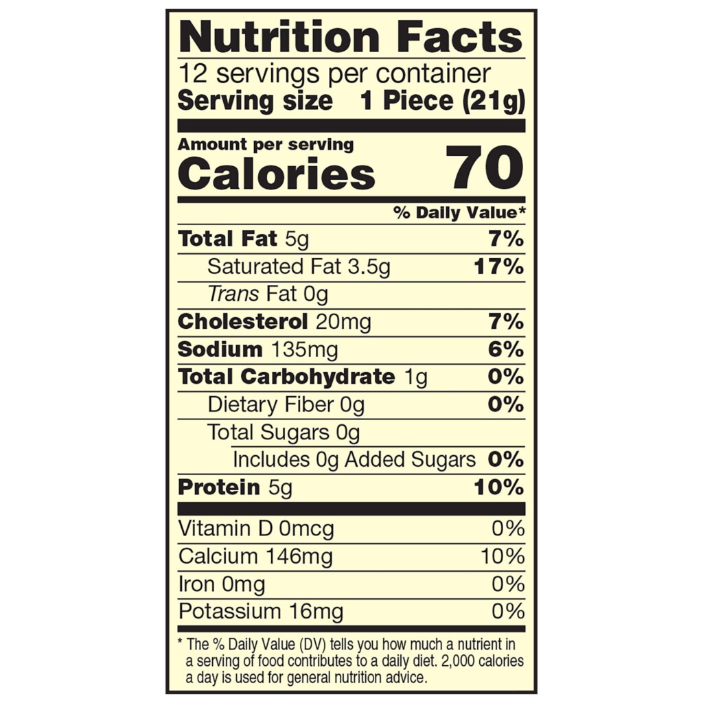 Nutritional Info Mozzarella Cheese Sticks Besto Blog