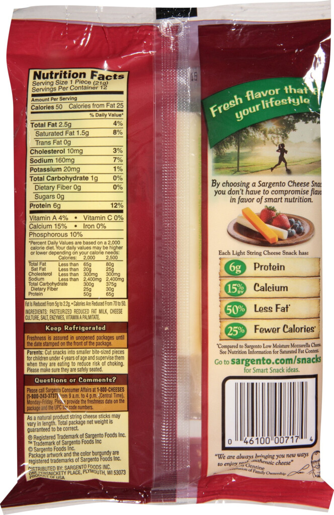Nutritional Information String Cheese Besto Blog