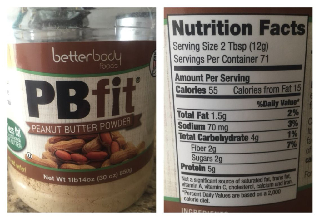 Pb Fit Nutrition Label Trovoadasonhos