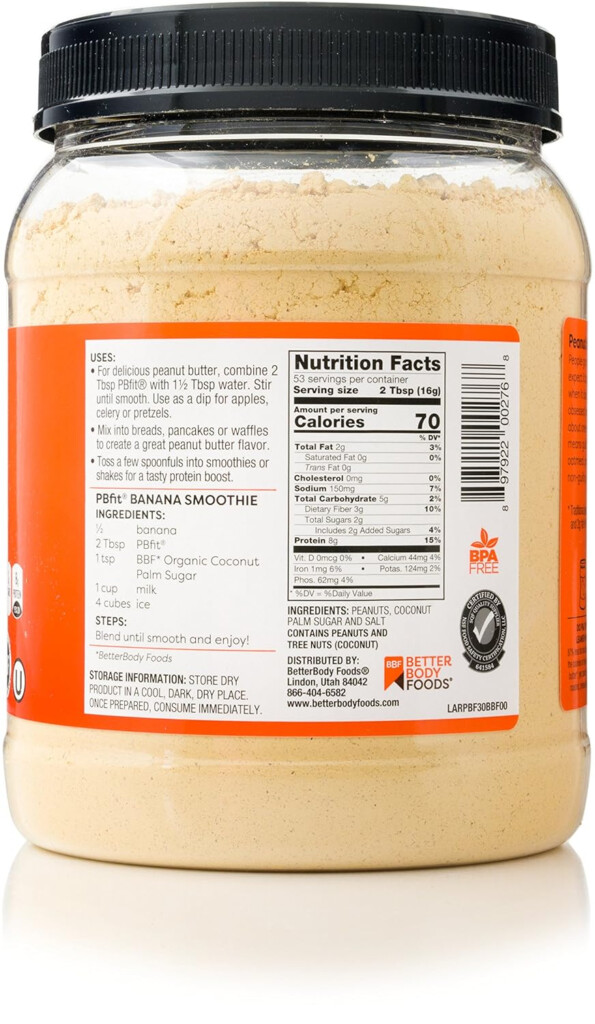 Pb Fit Nutrition Label Trovoadasonhos