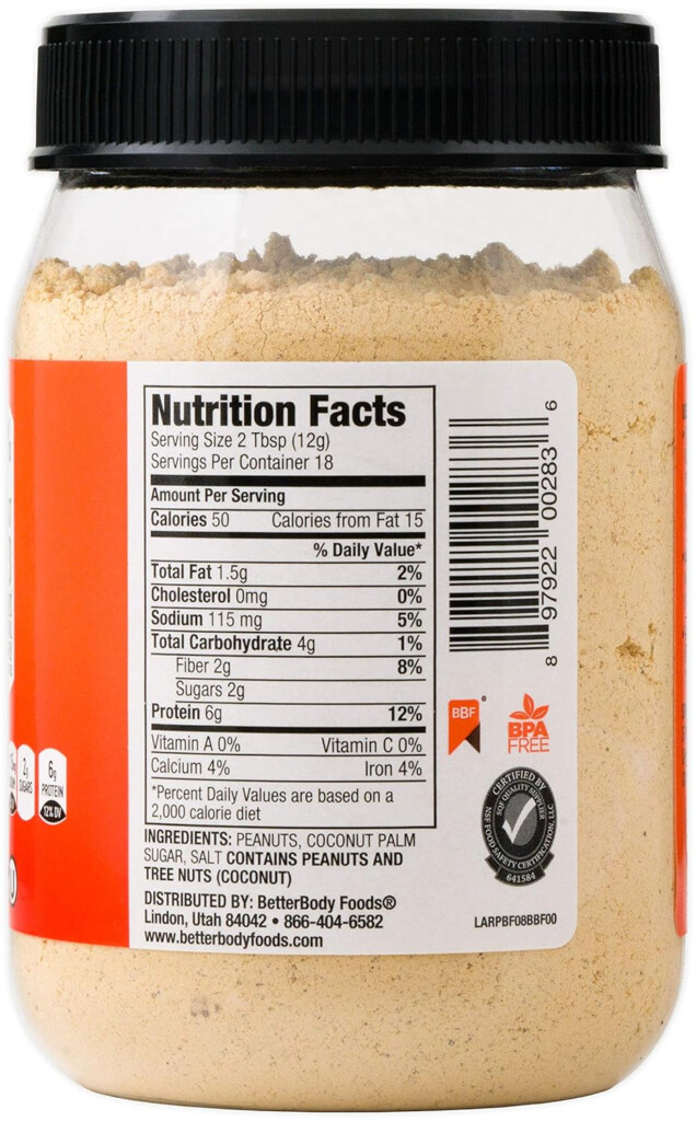 Pb Fit Nutrition Label Ythoreccio