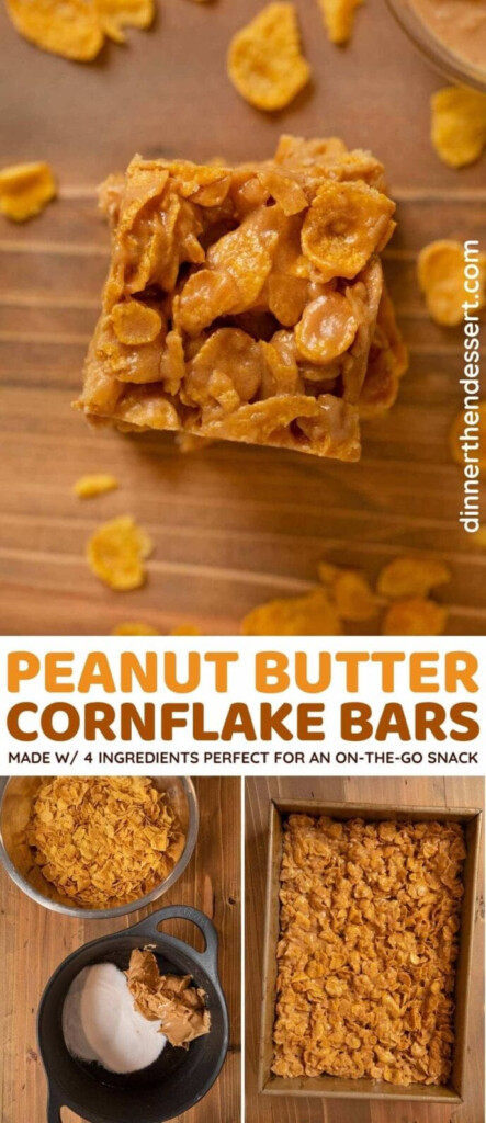 Peanut Butter Cornflake Bars Recipe Dinner Then Dessert