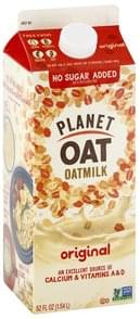 Planet Oat Original Oatmilk 52 Oz Nutrition Information Innit
