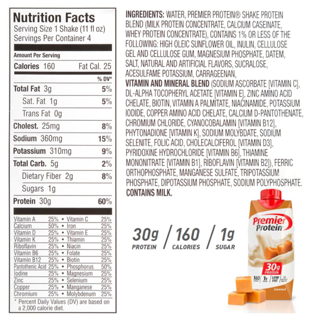 Premier Protein Chocolate Shake Nutrition Facts Runners High Nutrition